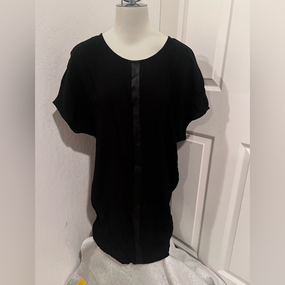 Madewell Womens Black Round Neck Short Sleeve Bodycon Dress Size Small
M1